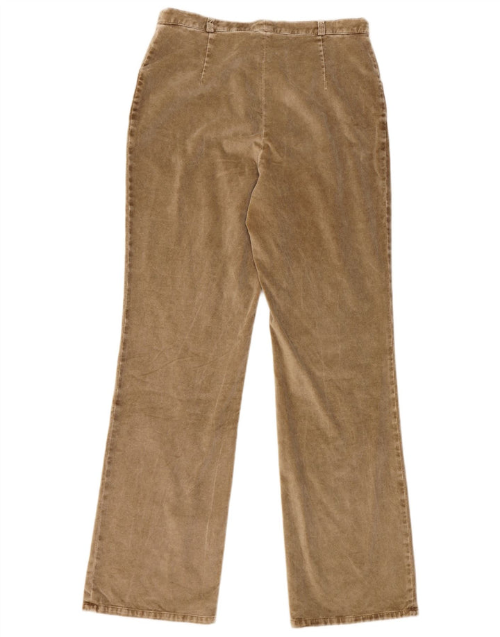 LAURA LEBEK Pantalones casuales con corte de bota para mujer UK 46 Large W32 L32 Marrón