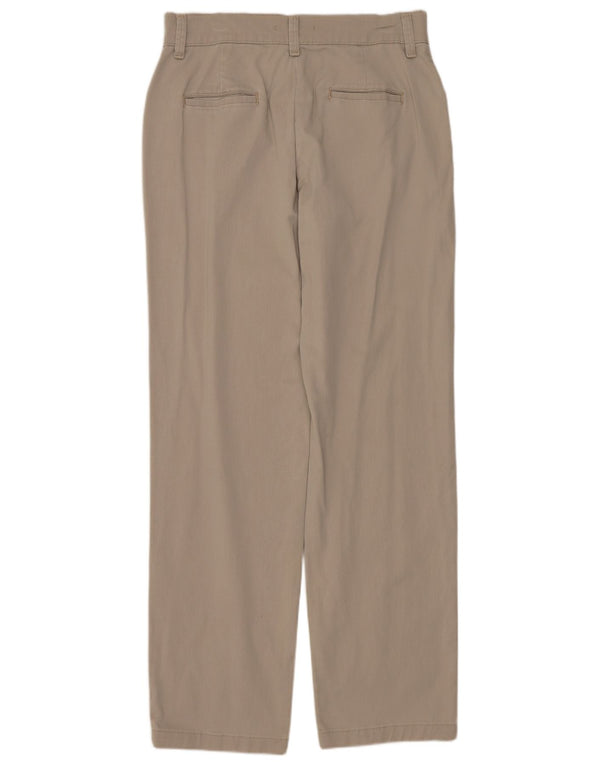 LEE Pantalones casuales de ajuste relajado para mujer US 6 Medium W30 L30 Algodón beige