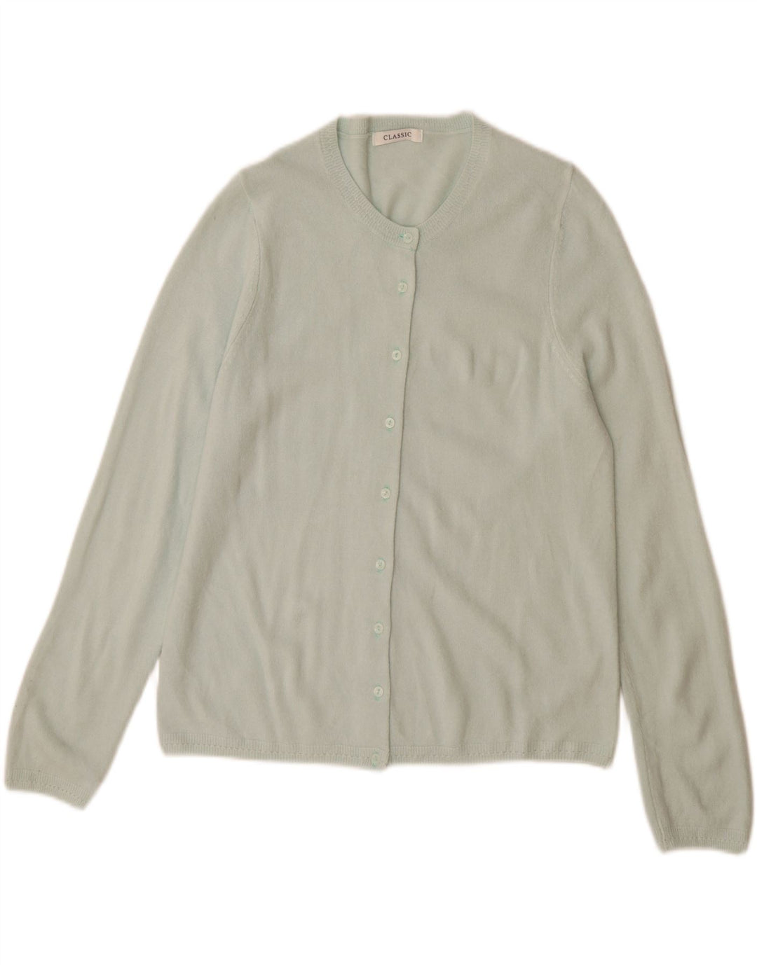 Marks & Spencer Suéter tipo cárdigan clásico para mujer UK 44 Medium Turquesa