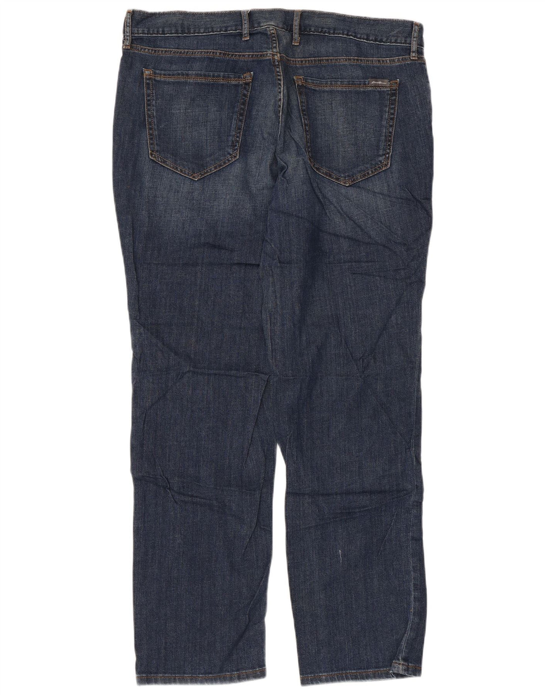 EDDIE BAUER Vaqueros rectos desgastados estilo novio para mujer W36 L30 Azul