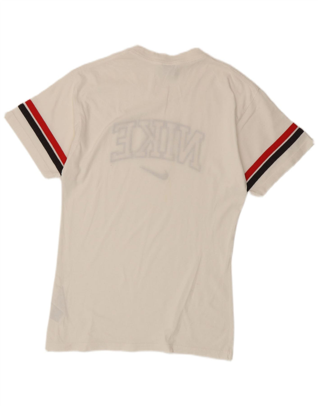 Nike Camiseta gráfica para hombre Top pequeño de algodón blanco con bloques de color
