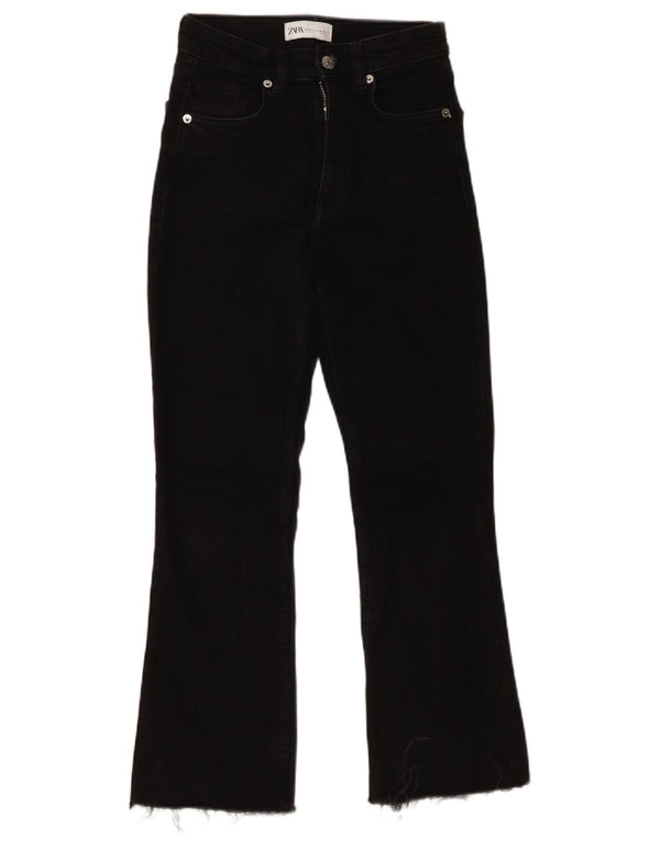 Zara Womens Flared Jeans EU 34 2XS W24 L25 Black