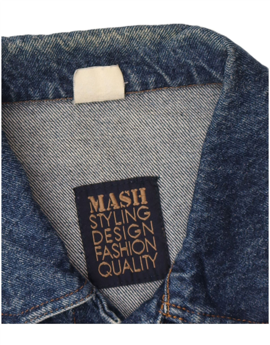MASH Chaqueta vaquera para hombre grande azul