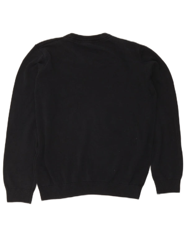 Marks & Spencer Jersey con cuello en V para niños 14-15 años Azul marino Algodón