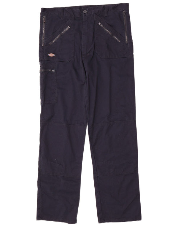 Dickies Pantalones cargo rectos Redhawk para hombre W38 L33 Poliéster azul marino
