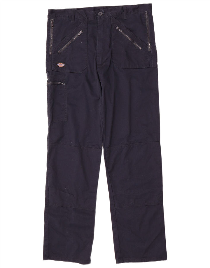 Dickies Pantalones cargo rectos Redhawk para hombre W38 L33 Poliéster azul marino