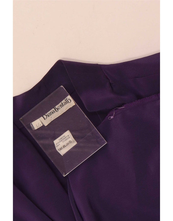 Diana Bentall's Blusa de manga larga para mujer, talla 46, color morado
