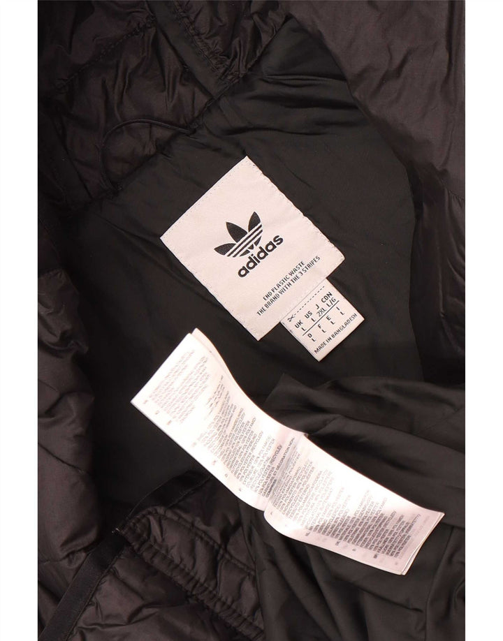Adidas Chaqueta acolchada con capucha para hombre UK 40 Large Poliamida negra