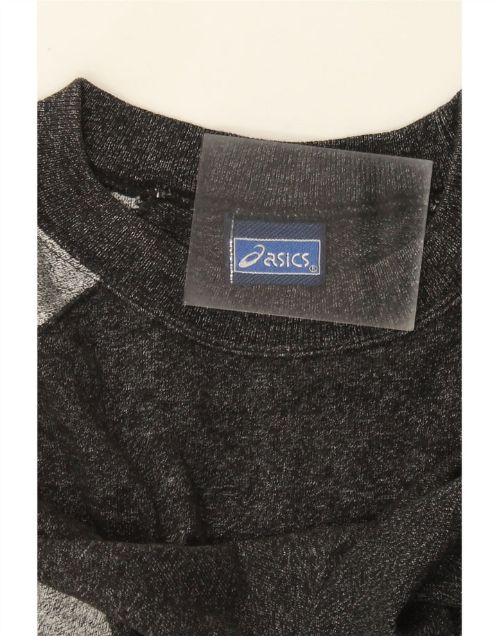 Asics - Camiseta gráfica para hombre, talla grande, color negro