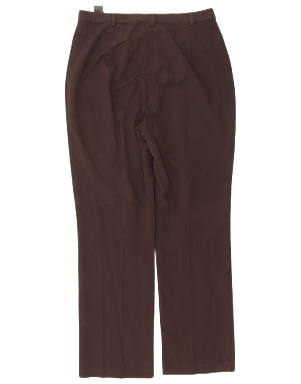 Marks & Spencer Pantalones Casuales Rectos para Mujer UK 40 Medium W30 L30 Marrón