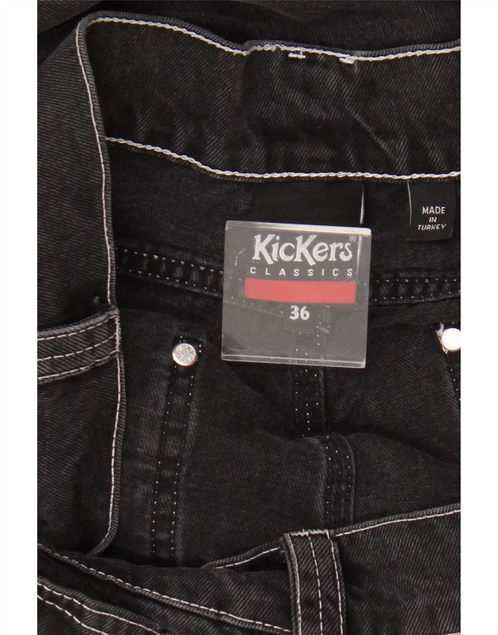Vaqueros rectos Kickers para hombre W36 L28 Algodón negro