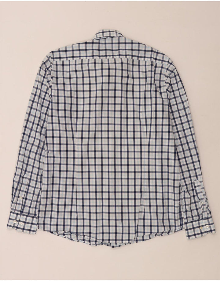 Camisa Barbour Hombre Algodón A Cuadros Azul Grande