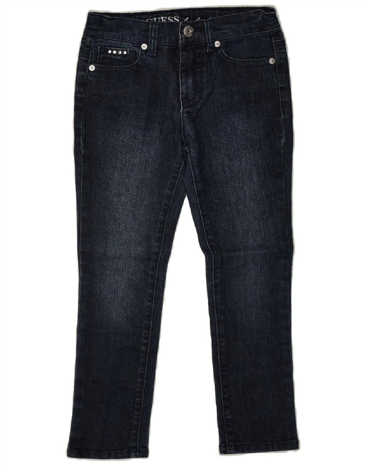GUESS Girls Skinny Jeans 5-6 Years W22 L20 Navy Blue Cotton | Vintage Guess | Thrift | Second-Hand Guess | Used Clothing | Messina Hembry 