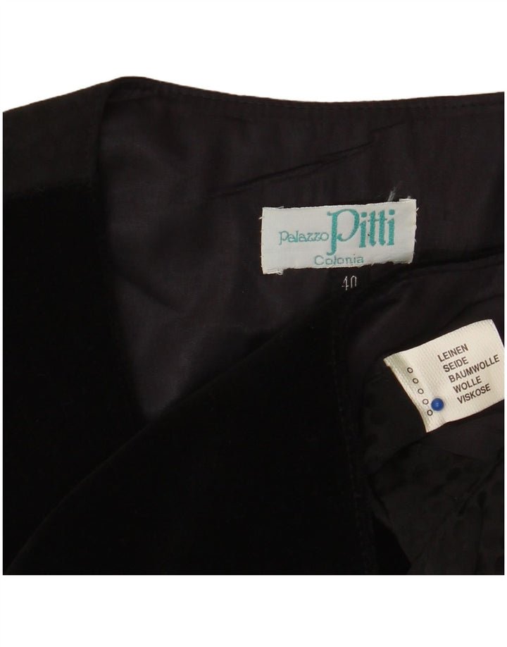 PITTI Chaleco gráfico para mujer EU 40 Medium Black Linen