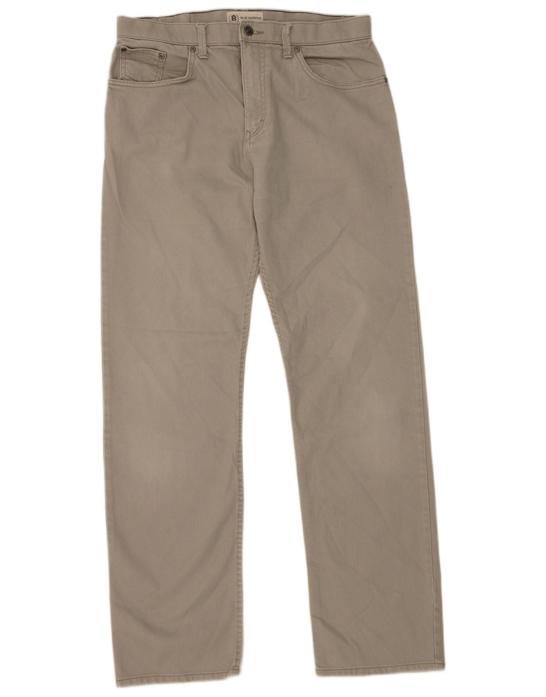 Marks & Spencer Vaqueros rectos azules Harbor para hombre W34 L33 Algodón gris