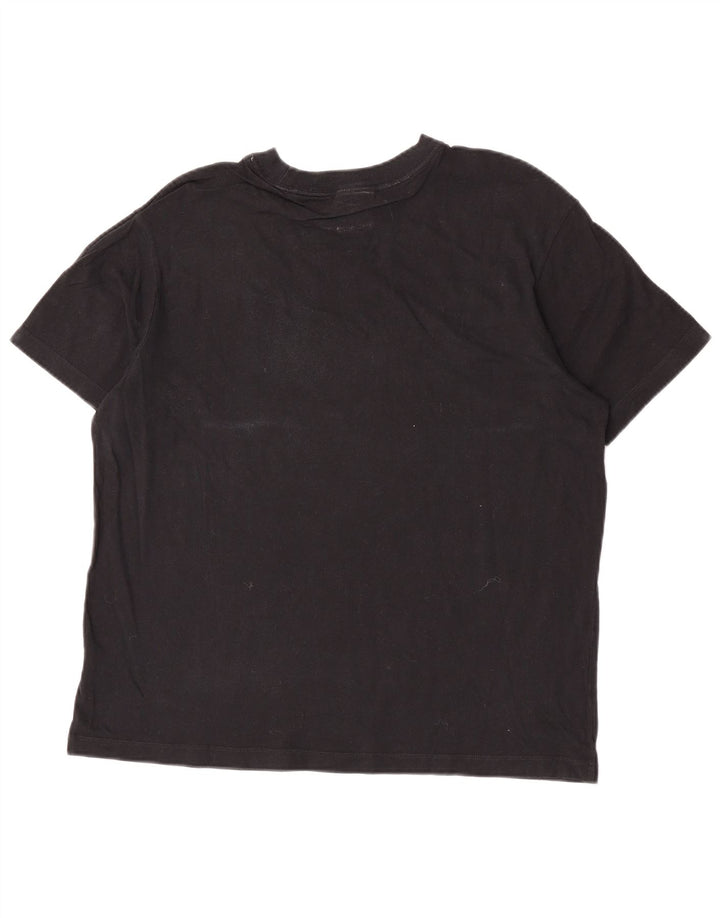 Nike Camiseta gráfica para hombre Top mediano de algodón negro