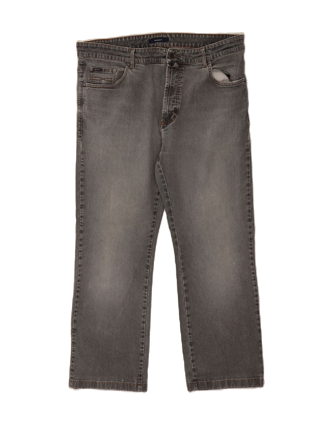 GANT Mens Straight Jeans W40 L27 Grey Cotton Vintage Gant and Second-Hand Gant from Messina Hembry 