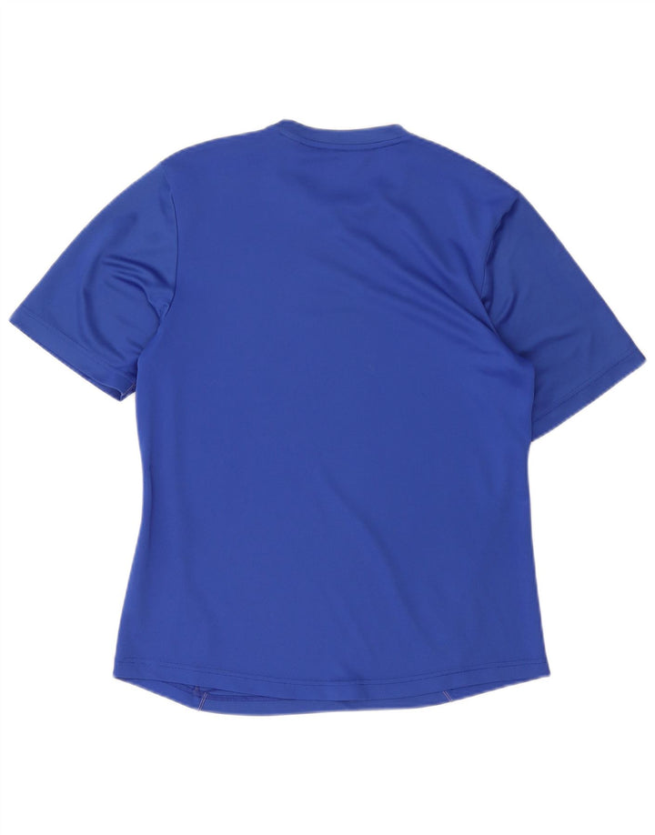 Adidas Hombre Climalite Camiseta Top Poliéster Azul Medio