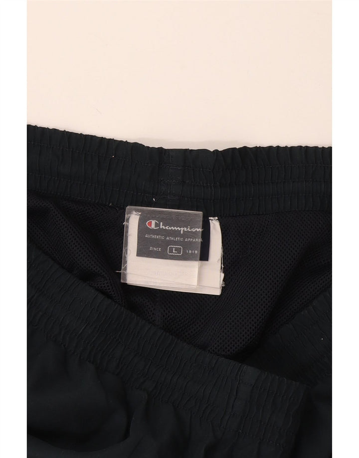 Champion Pantalón De Chándal Para Hombre Grande Azul Marino Colorblock Poliéster