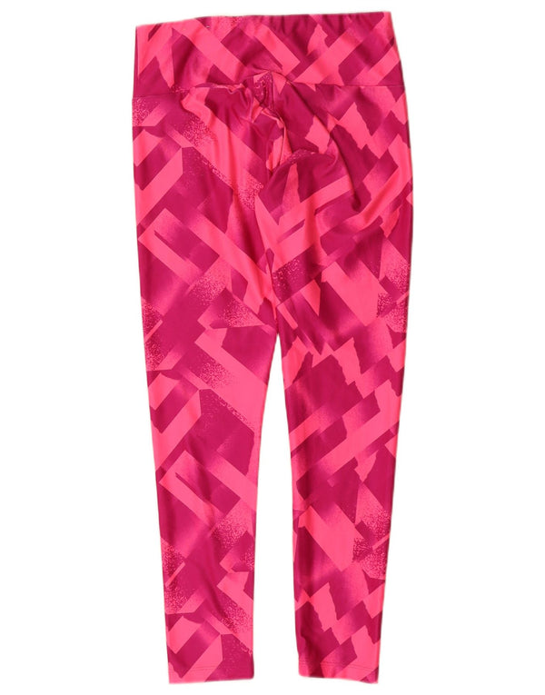 Puma Leggings para mujer UK 12 Mediano Rosa Geométrico