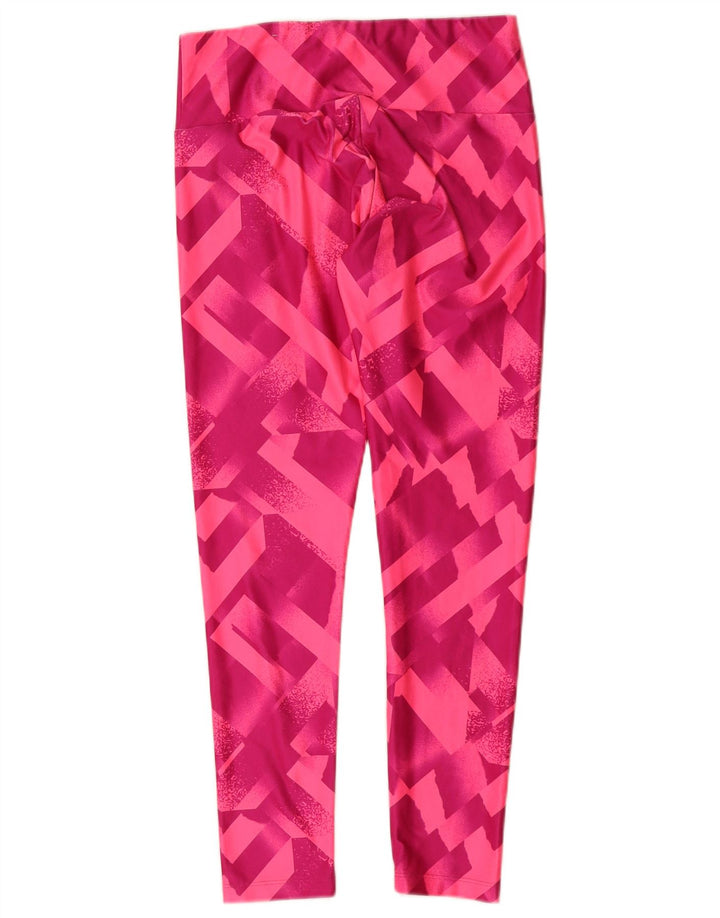 Puma Leggings para mujer UK 12 Mediano Rosa Geométrico