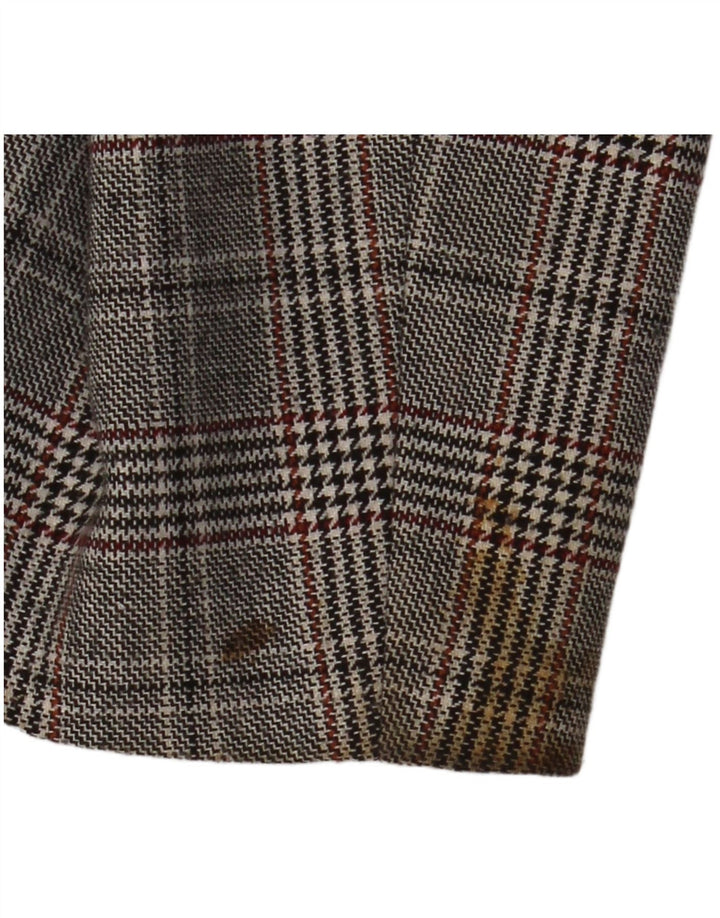 JIGSAW Chaqueta tipo blazer con doble botonadura para mujer UK 40 Large Grey Houndstooth