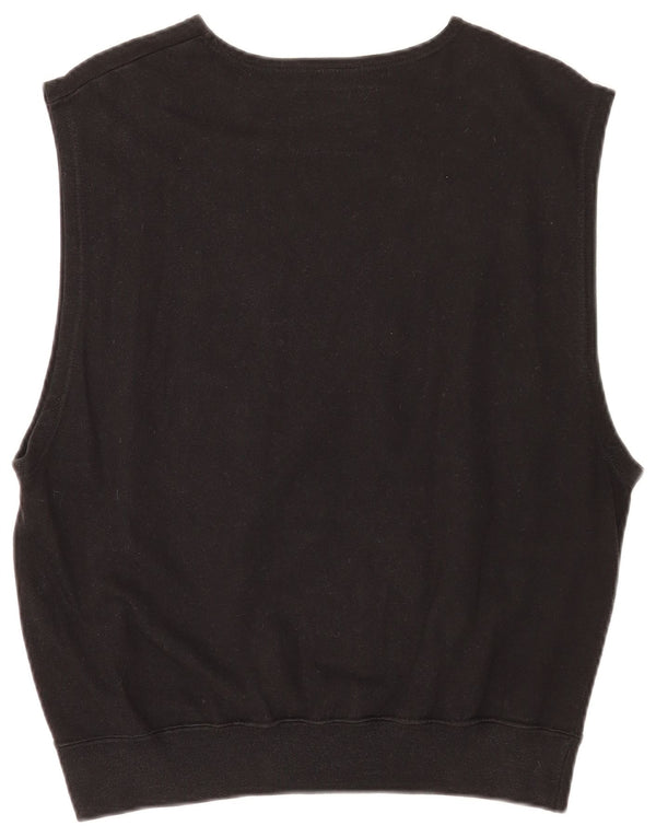 Champion Sudadera Sin Mangas Gráfica para Mujer Jersey UK 14 Medium Negro