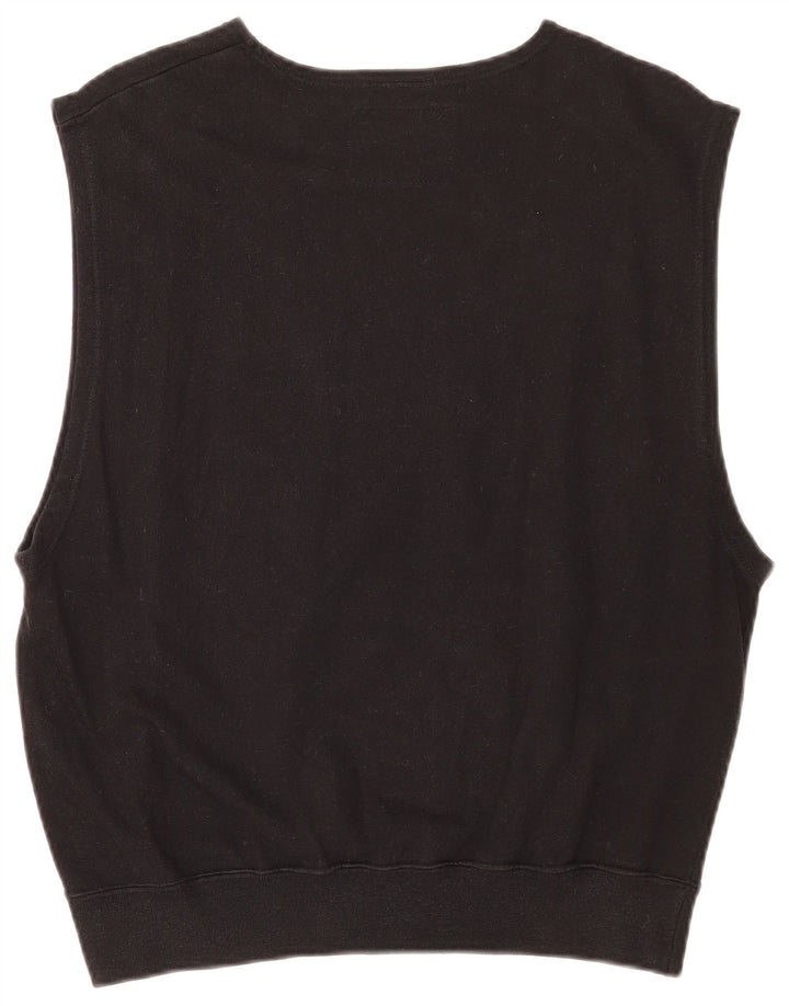 Champion Sudadera Sin Mangas Gráfica para Mujer Jersey UK 14 Medium Negro