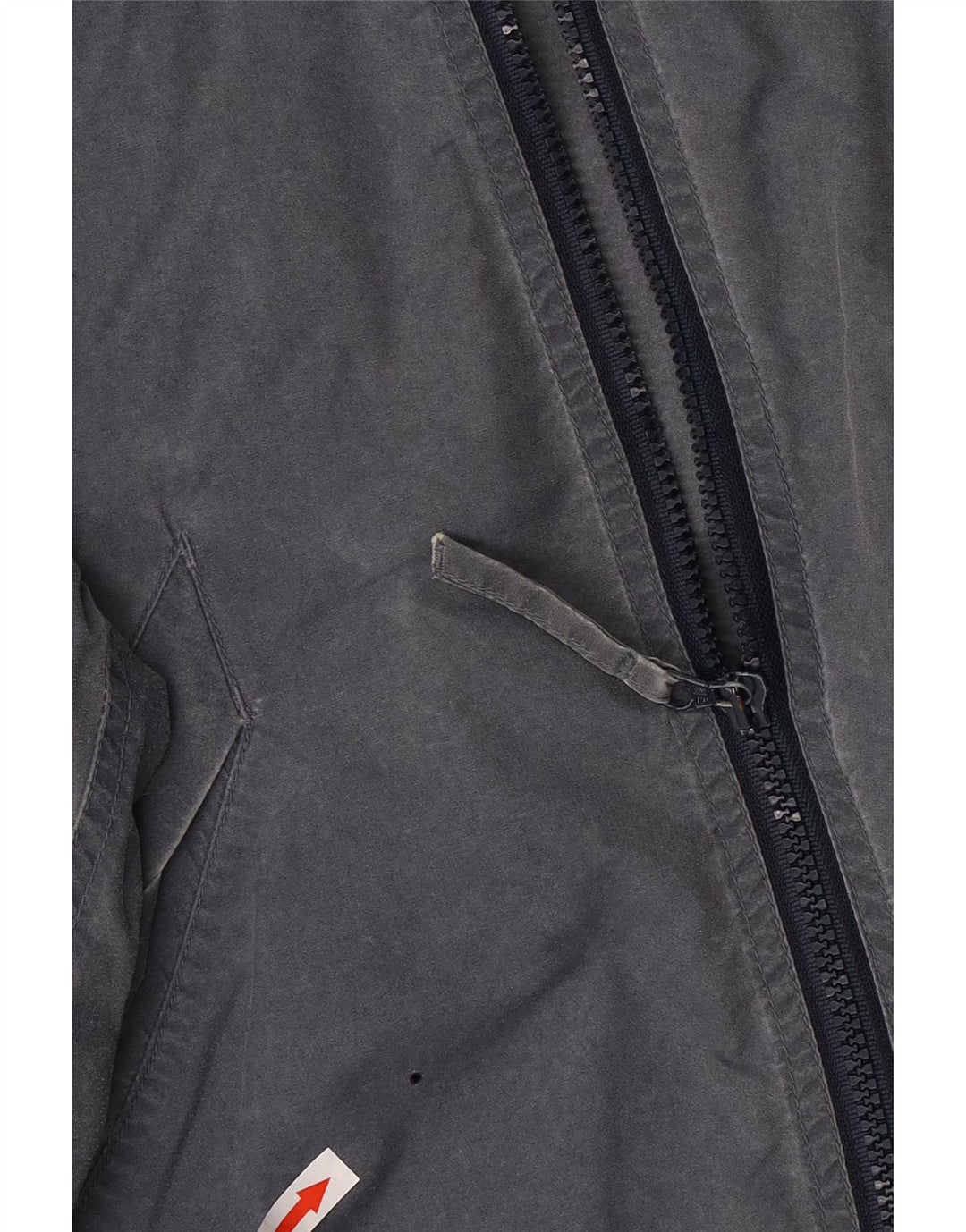 Think Pink Chaqueta cortavientos con capucha para hombre UK 48 4XL Poliéster gris