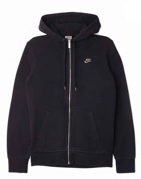 Nike - Sudadera con capucha y cremallera para hombre, talla pequeña, algodón azul marino
