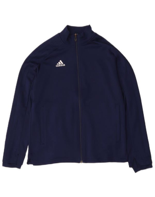 Adidas Chaqueta Chándal Niño 11-12 Años Azul Marino Poliéster