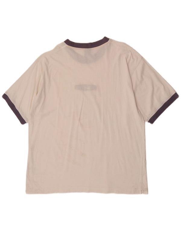 Nike Camiseta gráfica para hombre UK 45/47 XL Blanco Colorblock Algodón