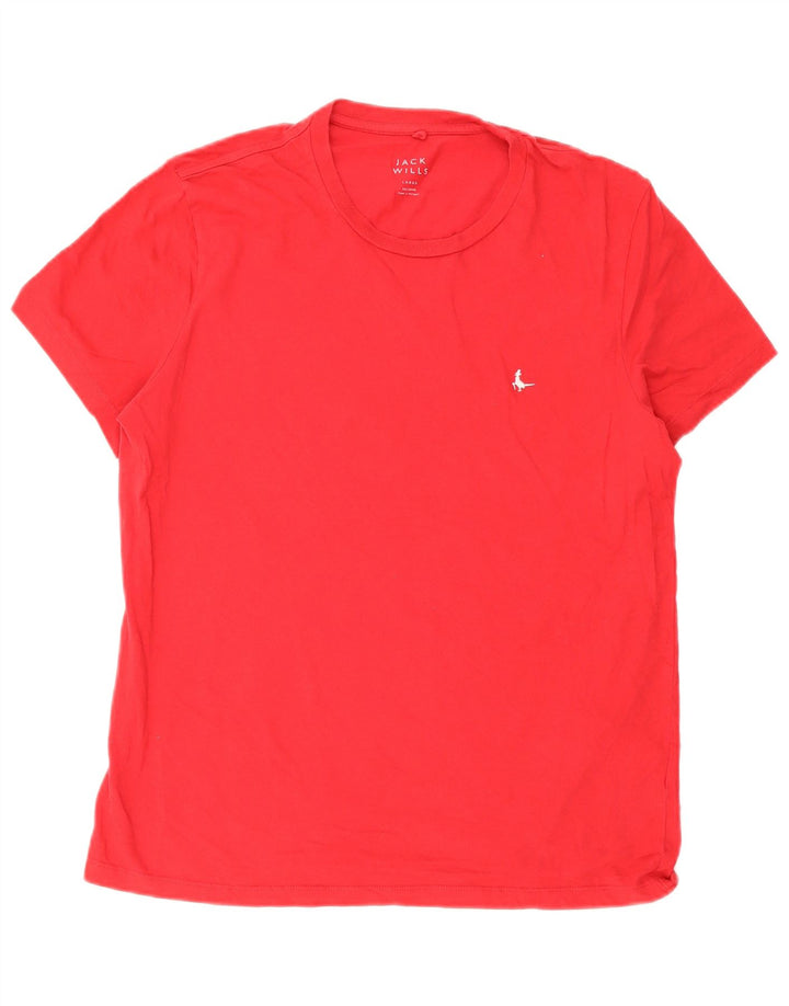 Jack Wills - Camiseta para hombre, talla grande, color rojo, algodón