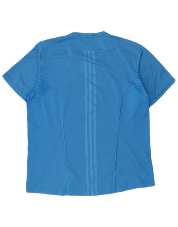 Adidas Hombre Camiseta Top Grande Azul Poliéster