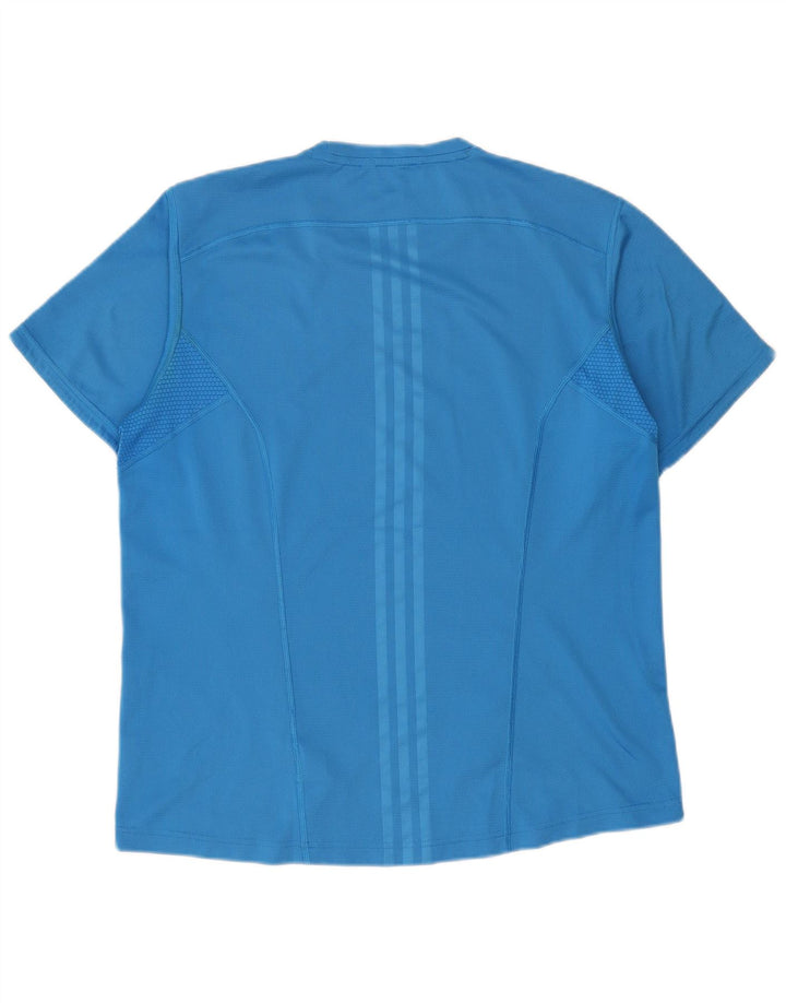 Adidas Hombre Camiseta Top Grande Azul Poliéster