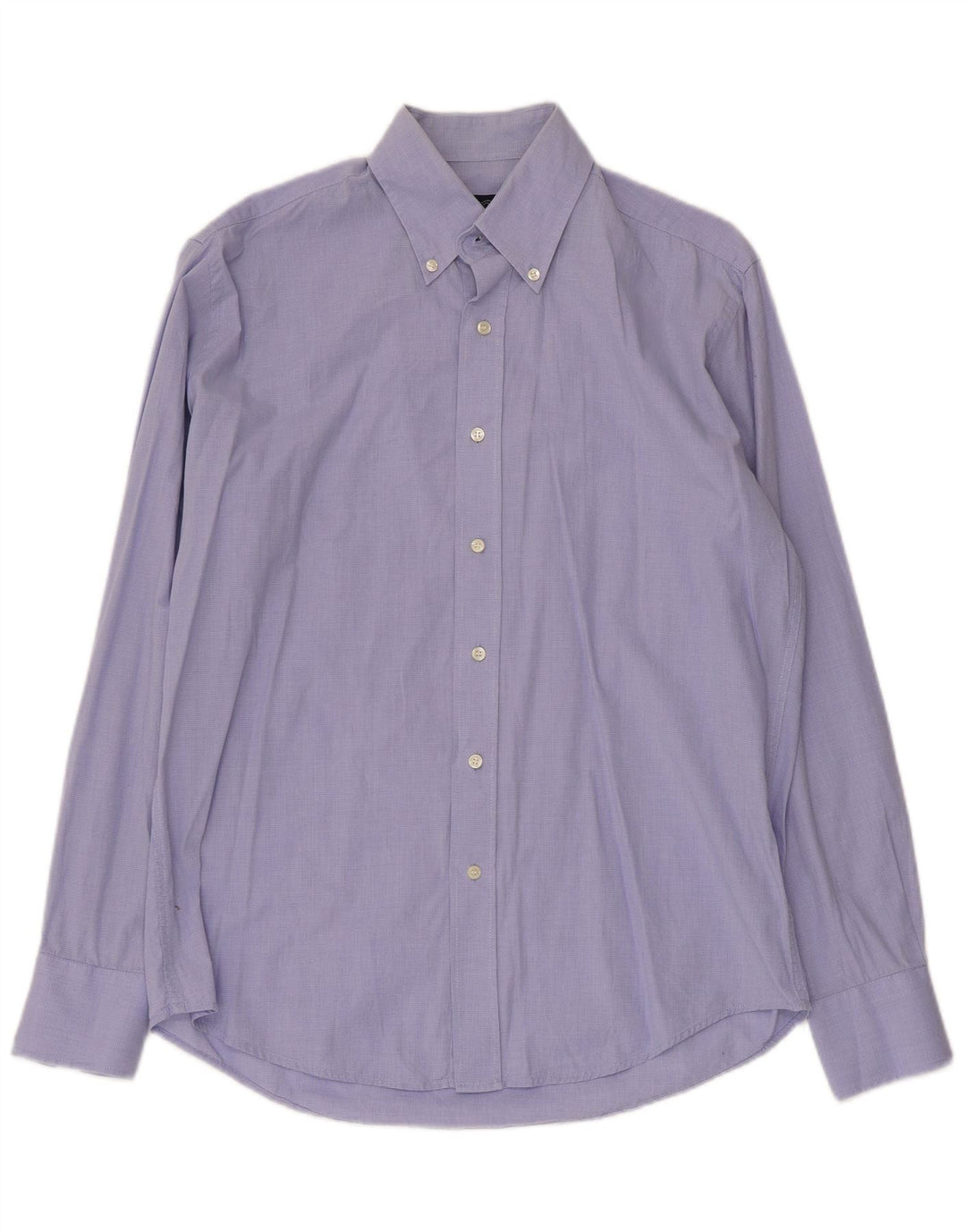 Camisa ajustada de corte slim para hombre de Dack's pata de gallo azul medio