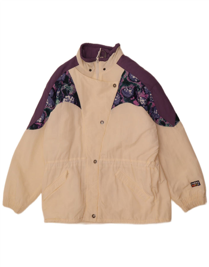 Rukka Chaqueta cortavientos holgada para mujer EU 38 Medium White Colourblock