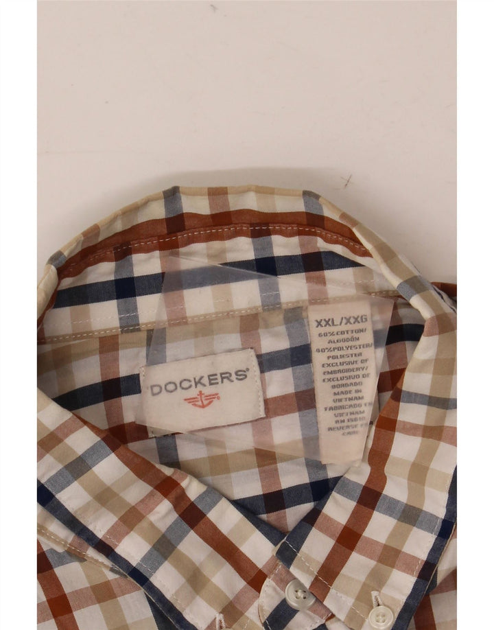 Camisa Dockers Hombre 2XL Algodón Cuadros Multicolor