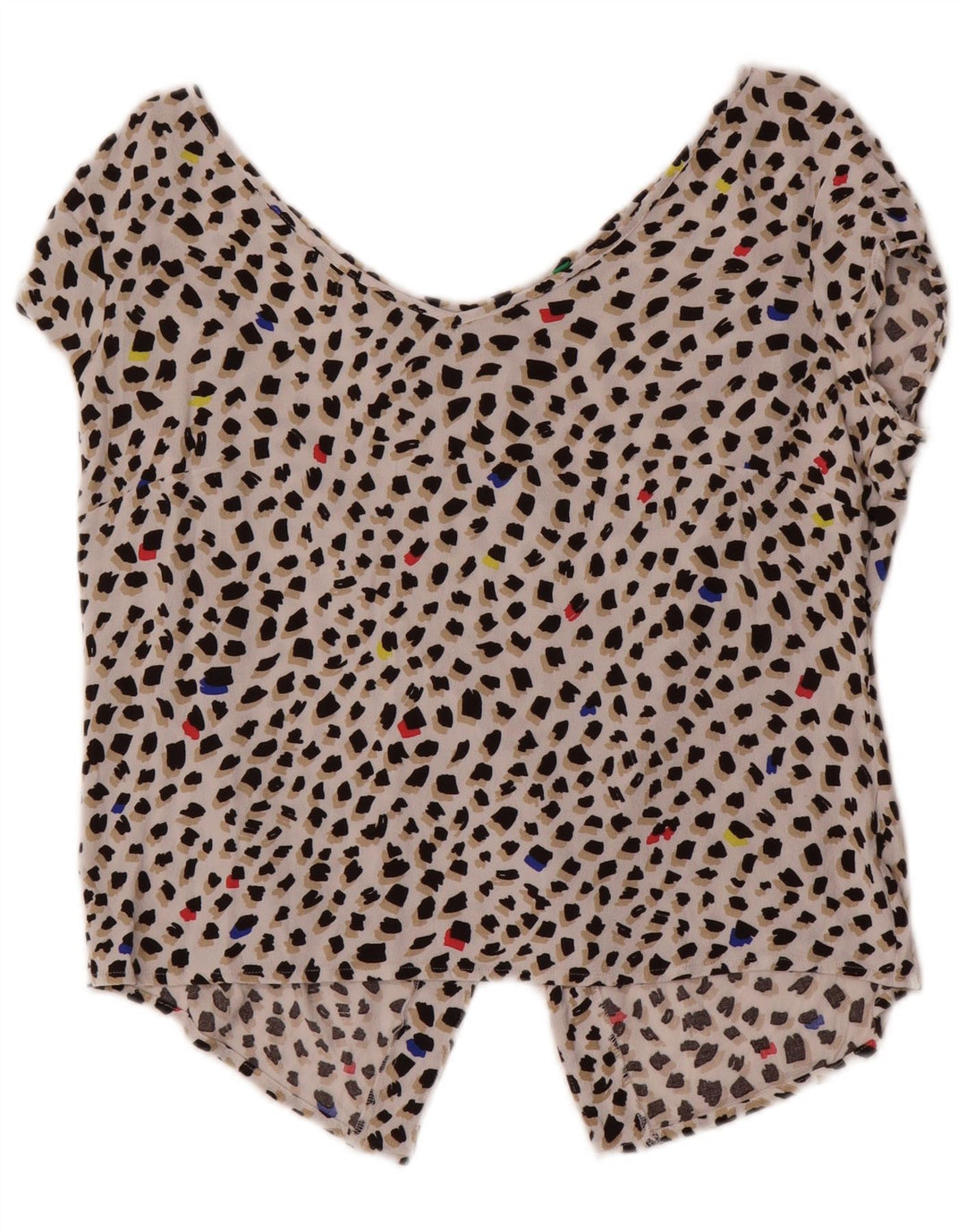 Benetton Blusa Mujer UK 46 Large Multicolor Spotted