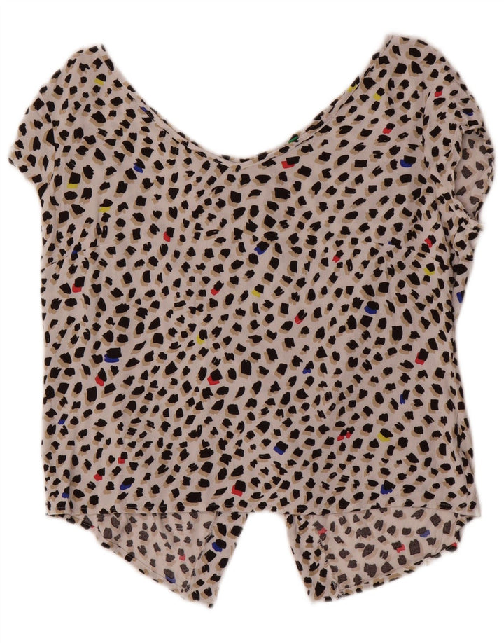 Benetton Blusa Mujer UK 46 Large Multicolor Spotted