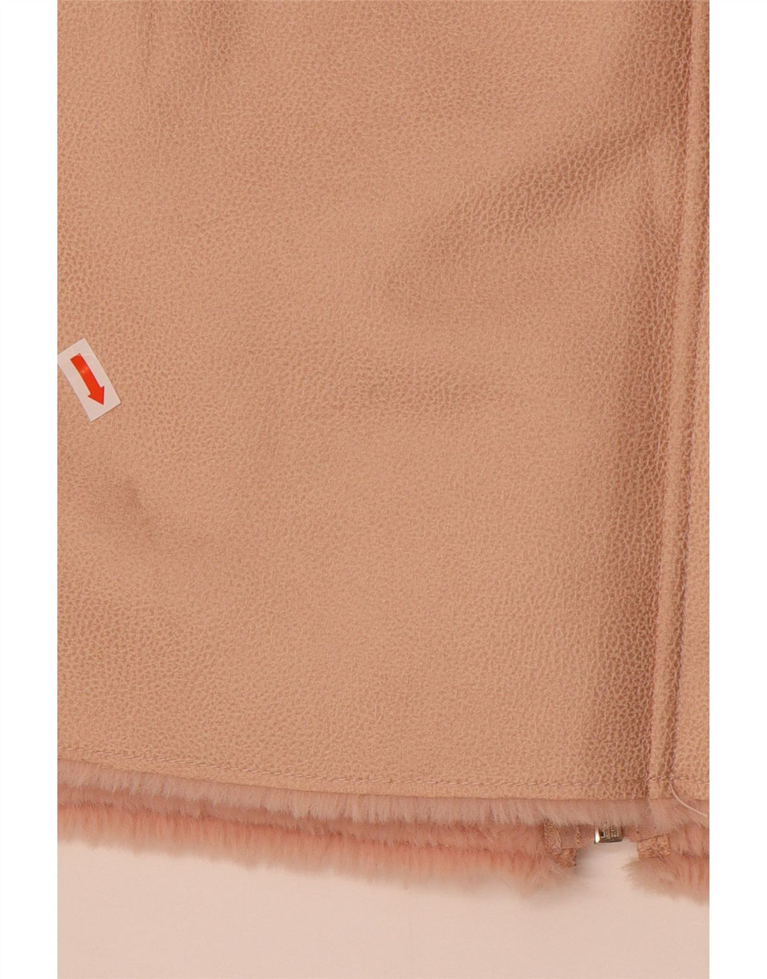 Guess Chaqueta Sherpa de piel sintética para mujer UK 12 Poliéster rosa medio