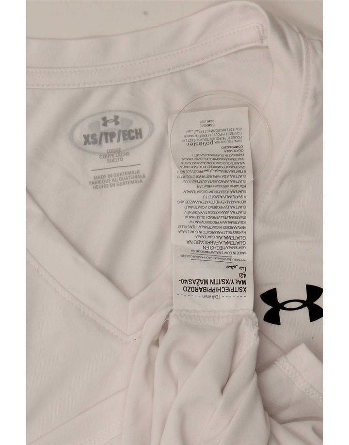 Camiseta Under Armour Hombre Top XS Blanco Poliéster
