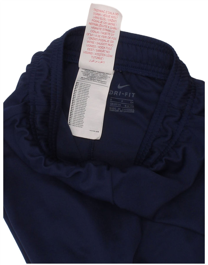 Nike Pantalones cortos deportivos para niños 8-9 años Pequeño Azul marino Poliéster