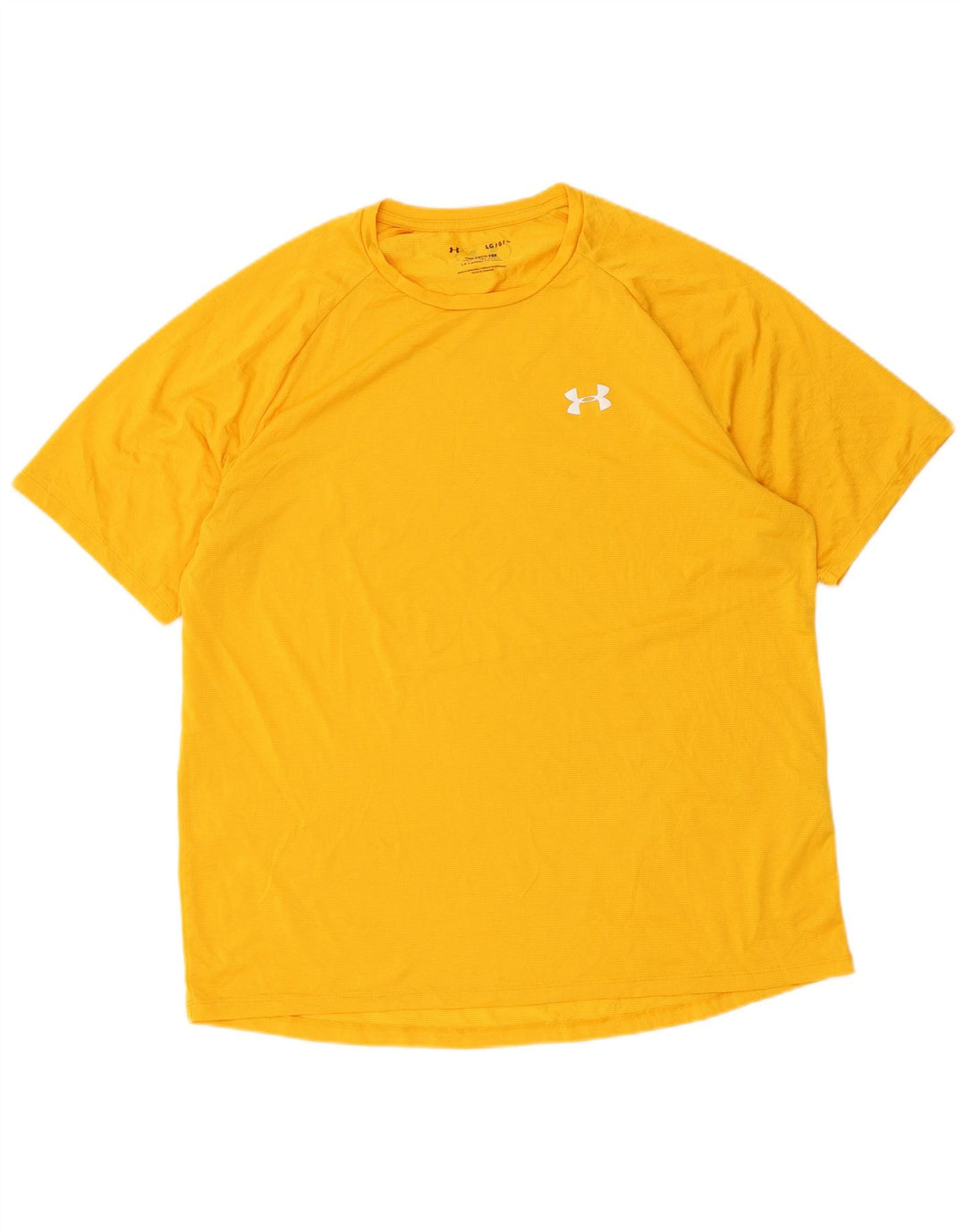 UNDER ARMOUR Camiseta para hombre Top Large Poliéster amarillo
