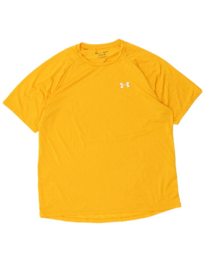 UNDER ARMOUR Camiseta para hombre Top Large Poliéster amarillo