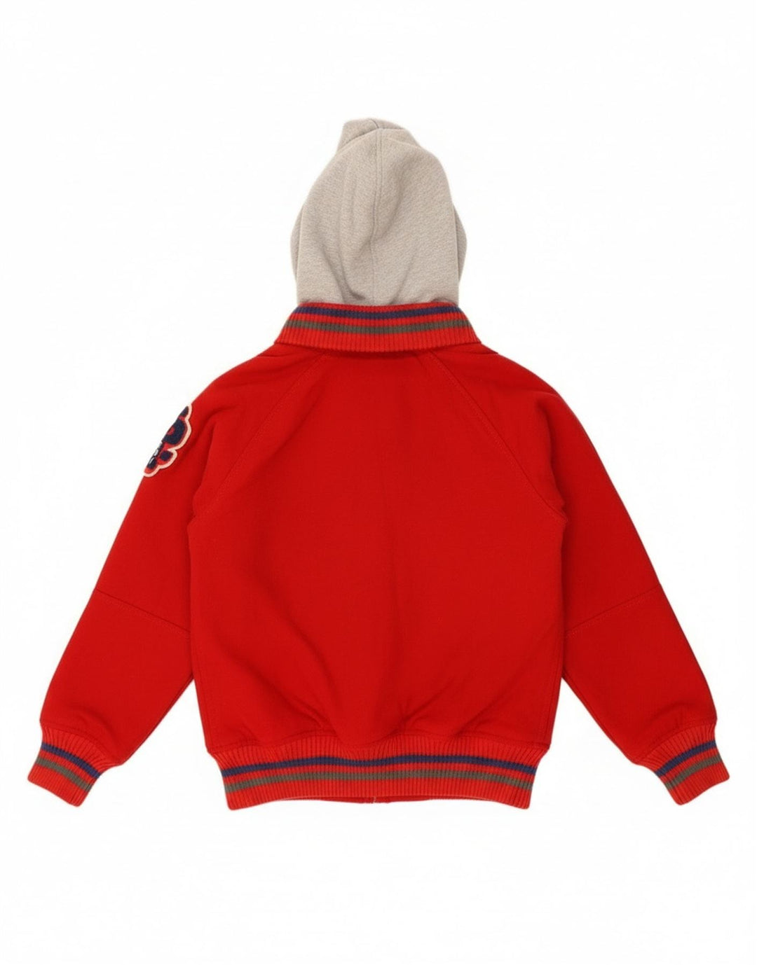 Superdry Chaqueta Universitaria Con Capucha Y Estampado Para Mujer, Talla Grande, Color Rojo