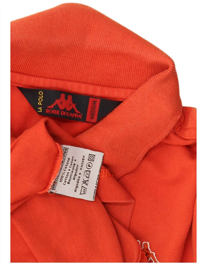 Polo Kappa Hombre Naranja Medio Algodón