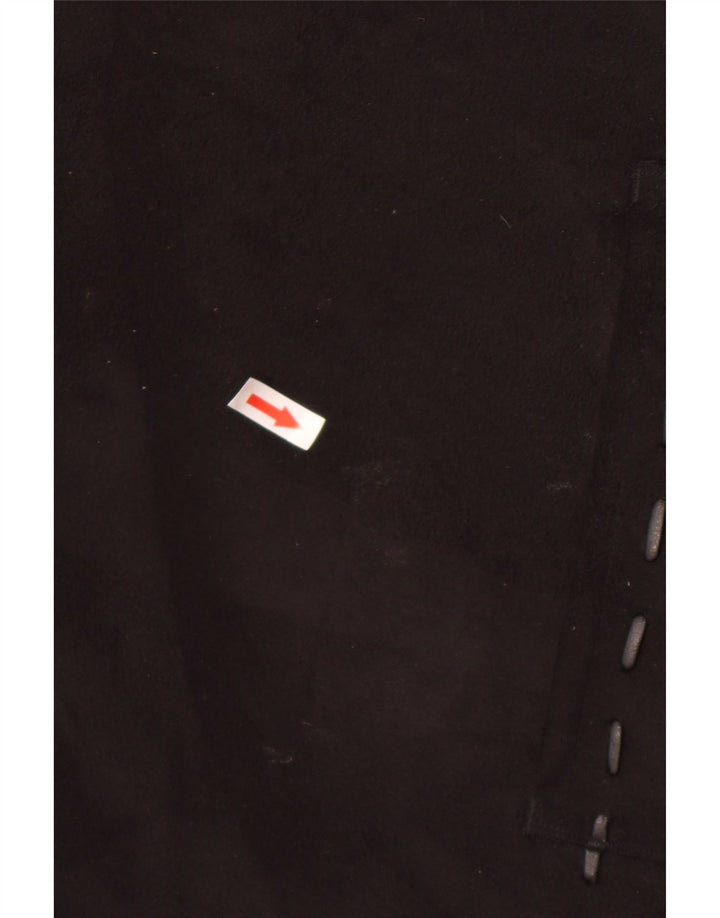 Vintage mujer Sherpa chaqueta Reino Unido 26 5XL acrílico negro