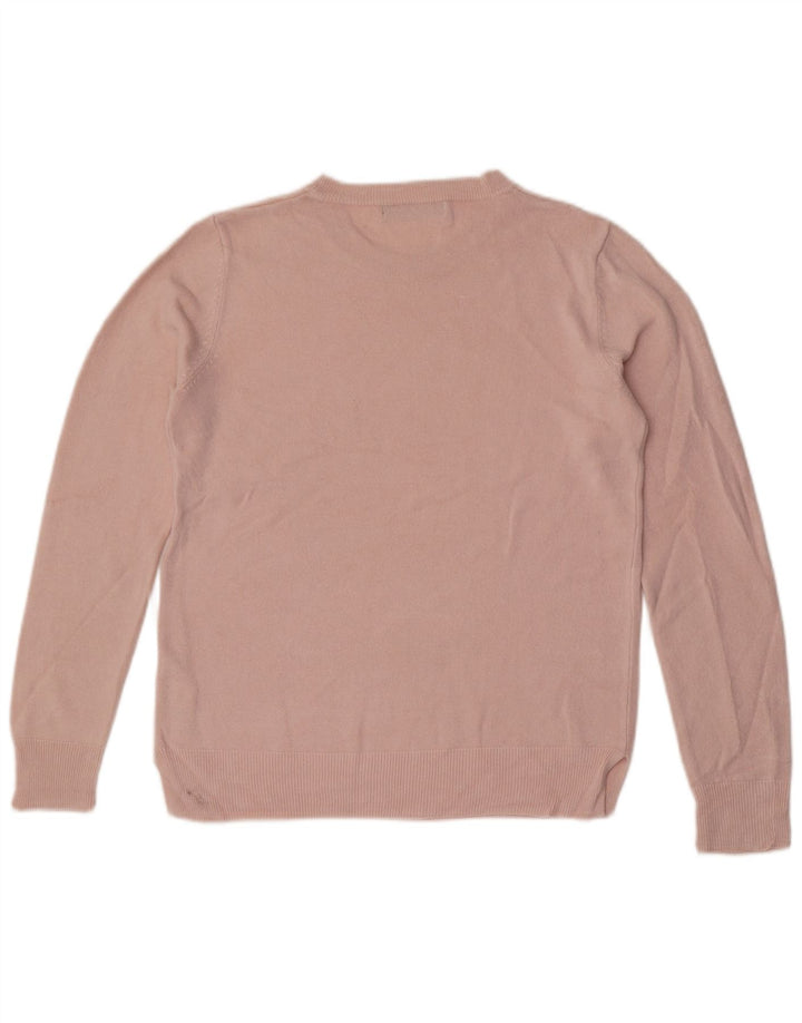 Marks & Spencer - Jersey de cuello redondo para mujer, talla 40, acrílico rosa mediano