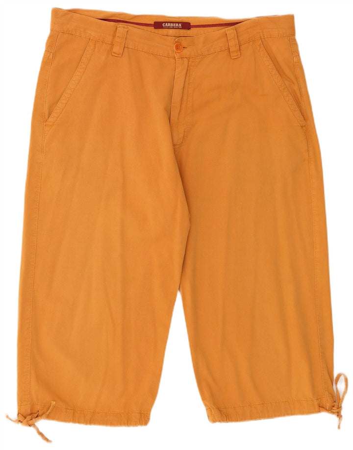 Bermudas Carrera Hombre W38 XL Algodón Amarillo